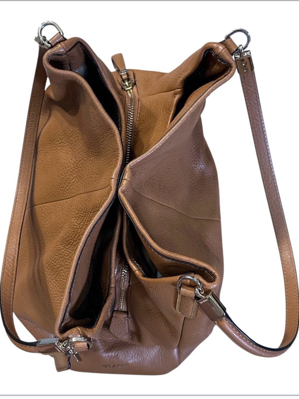 Coach Madison Phoebe Shoulder Bag in Saddle Pebbled Leather - Picture 5 of 10